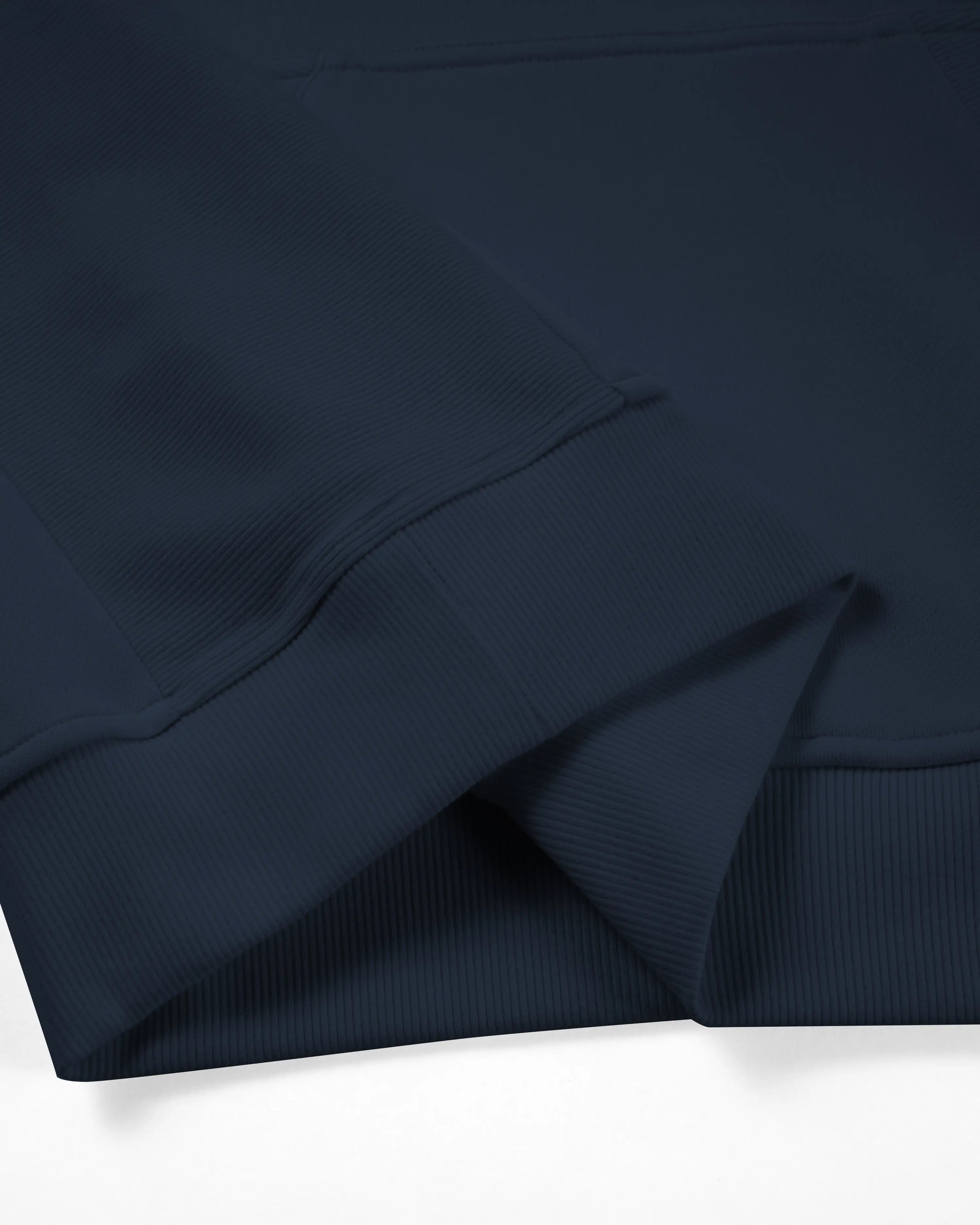 Women's Mixed Fabric Hoodie 10 #dark-blue