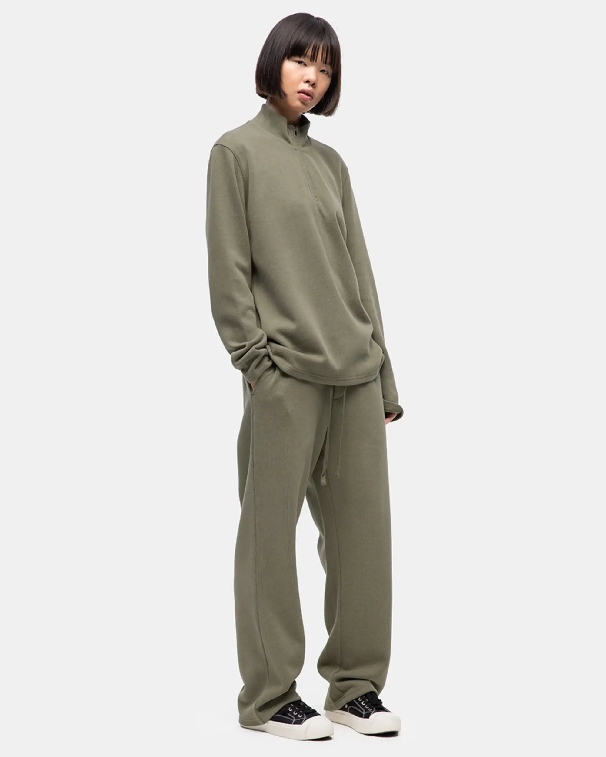 nice rice Half Zip Sweater