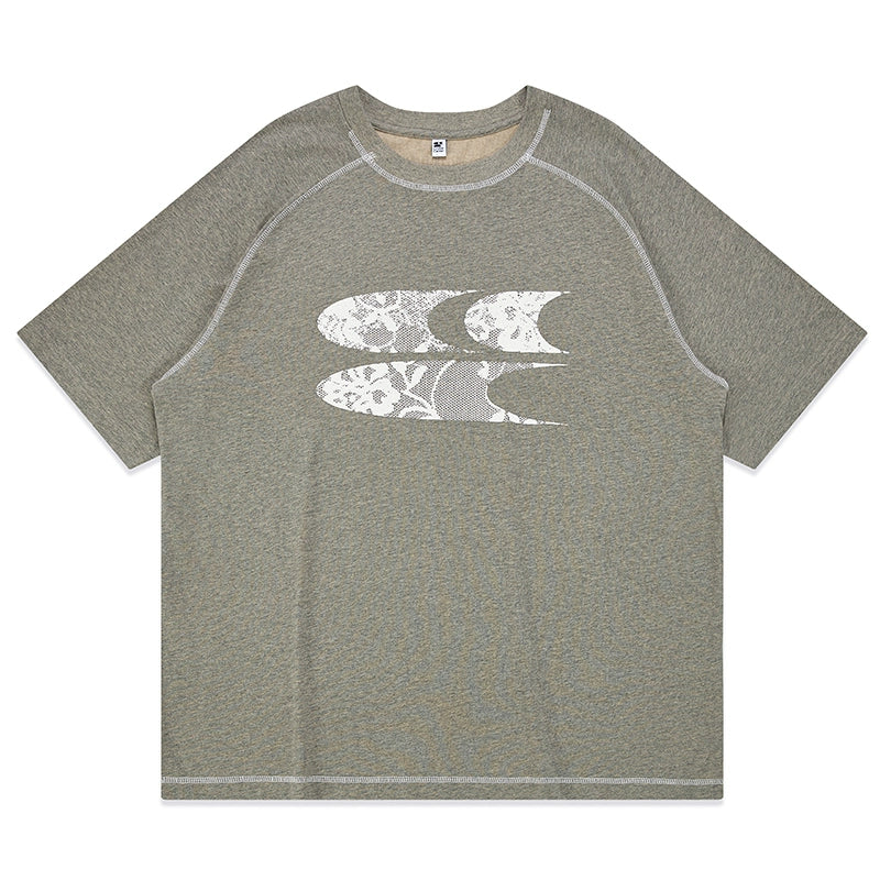 Crying Center 3C Logo Grey Tone Crew Neck Short Sleeve T-Shirt Crying Center 3C Logo Grey Tone Crew Neck Short Sleeve T-Shirt