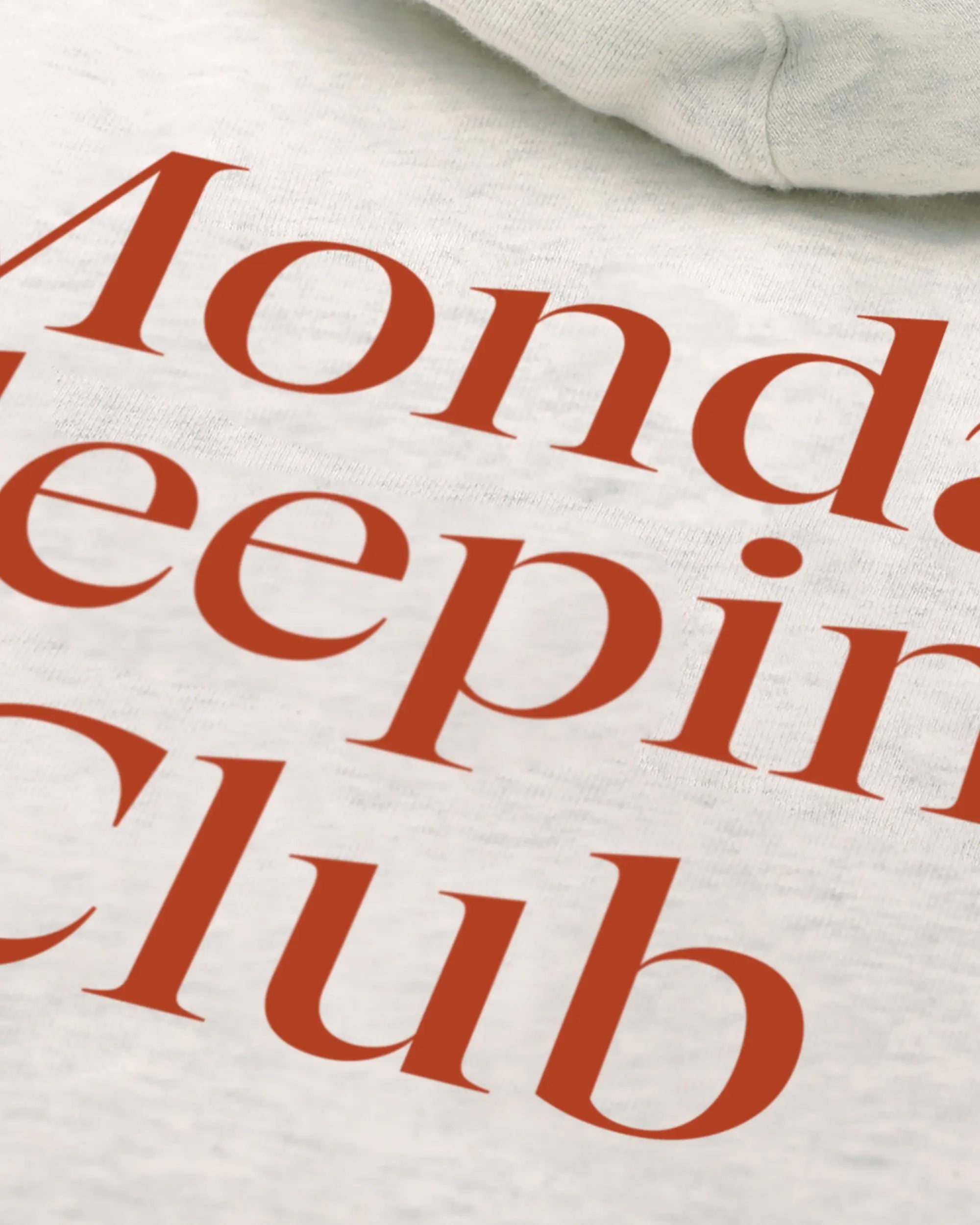 Monday Sleeping Club Standard Print Logo Loose Hoodie
