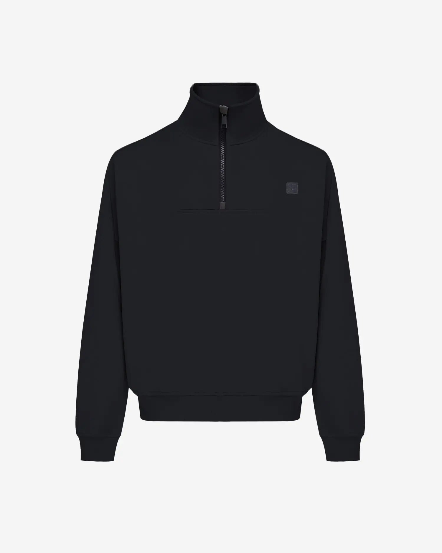 Men's Mixed Fabric Halfzip