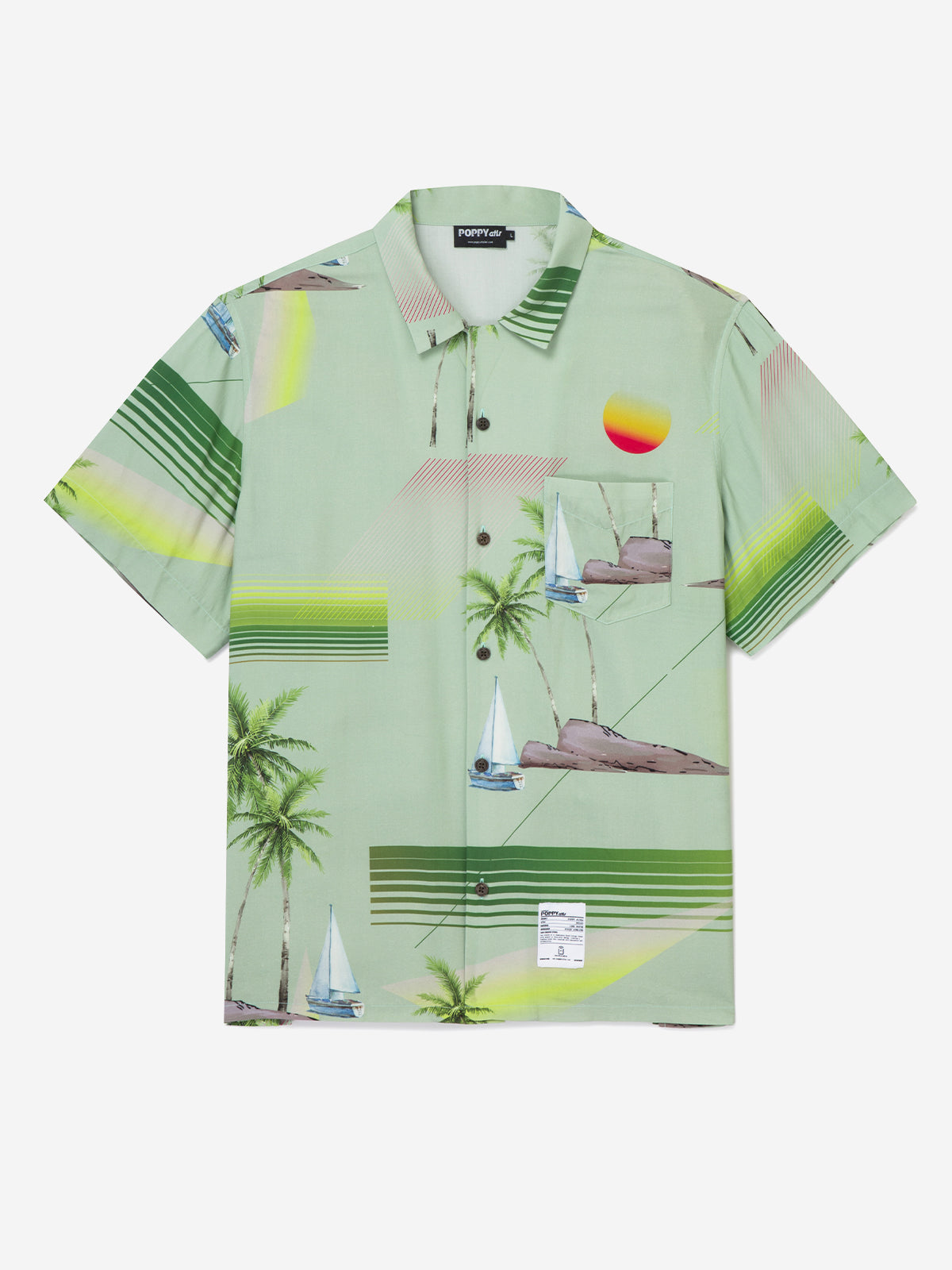 POPPY ATLR Men's Island Hopping Aloha Shirt