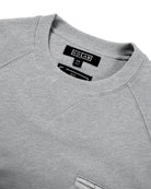 Men's Mixed Fabric Crew Sweatshirt in Gray 03 #gray
