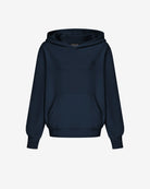 Women's Mixed Fabric Hoodie 01 #dark-blue