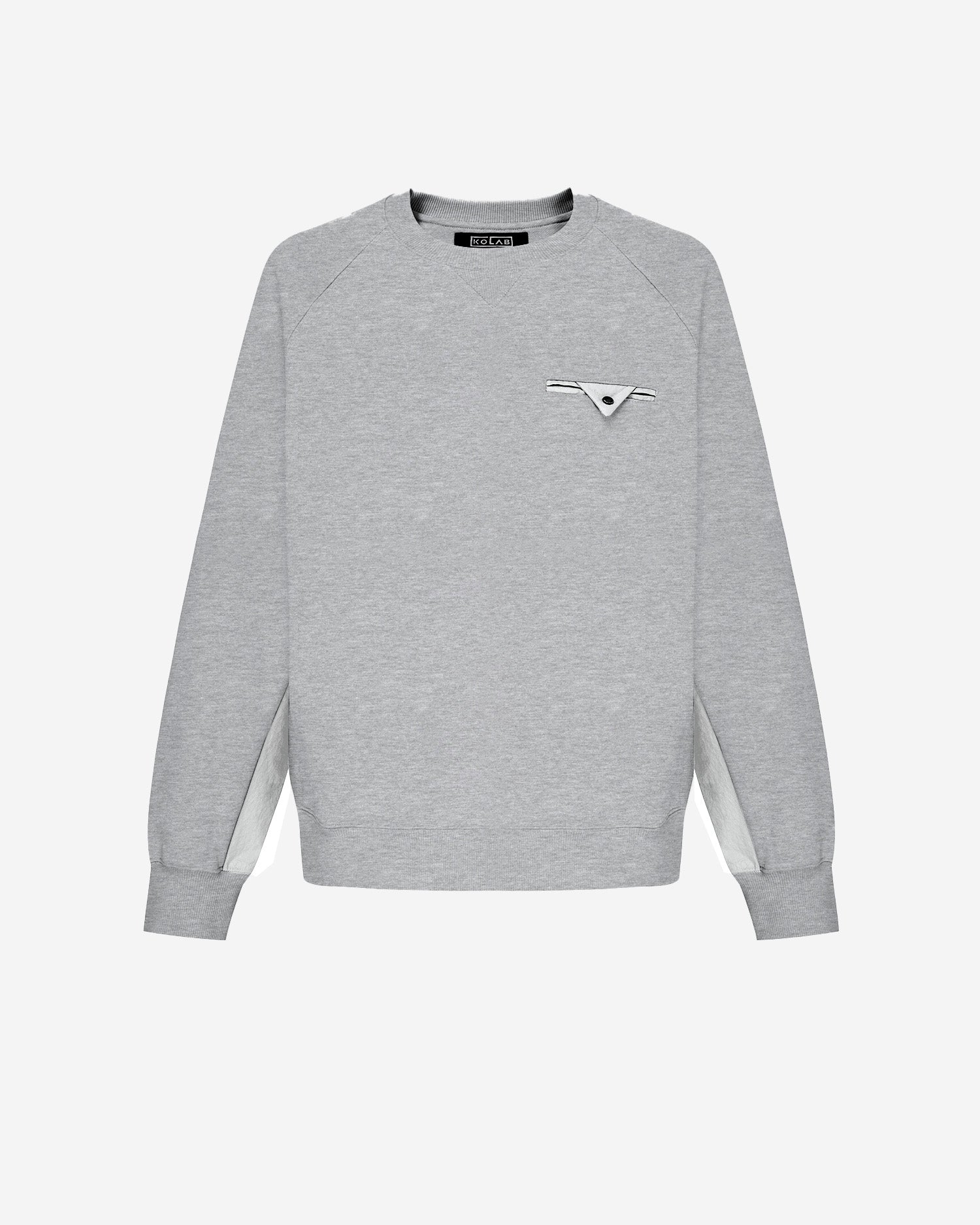 Men's Mixed Fabric Crew Sweatshirt