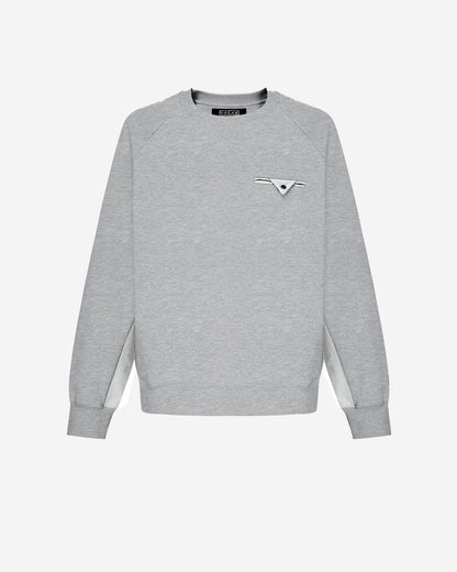 Men's Mixed Fabric Crew Sweatshirt