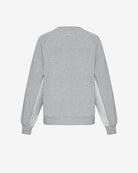 Men's Mixed Fabric Crew Sweatshirt in Gray 02 #gray