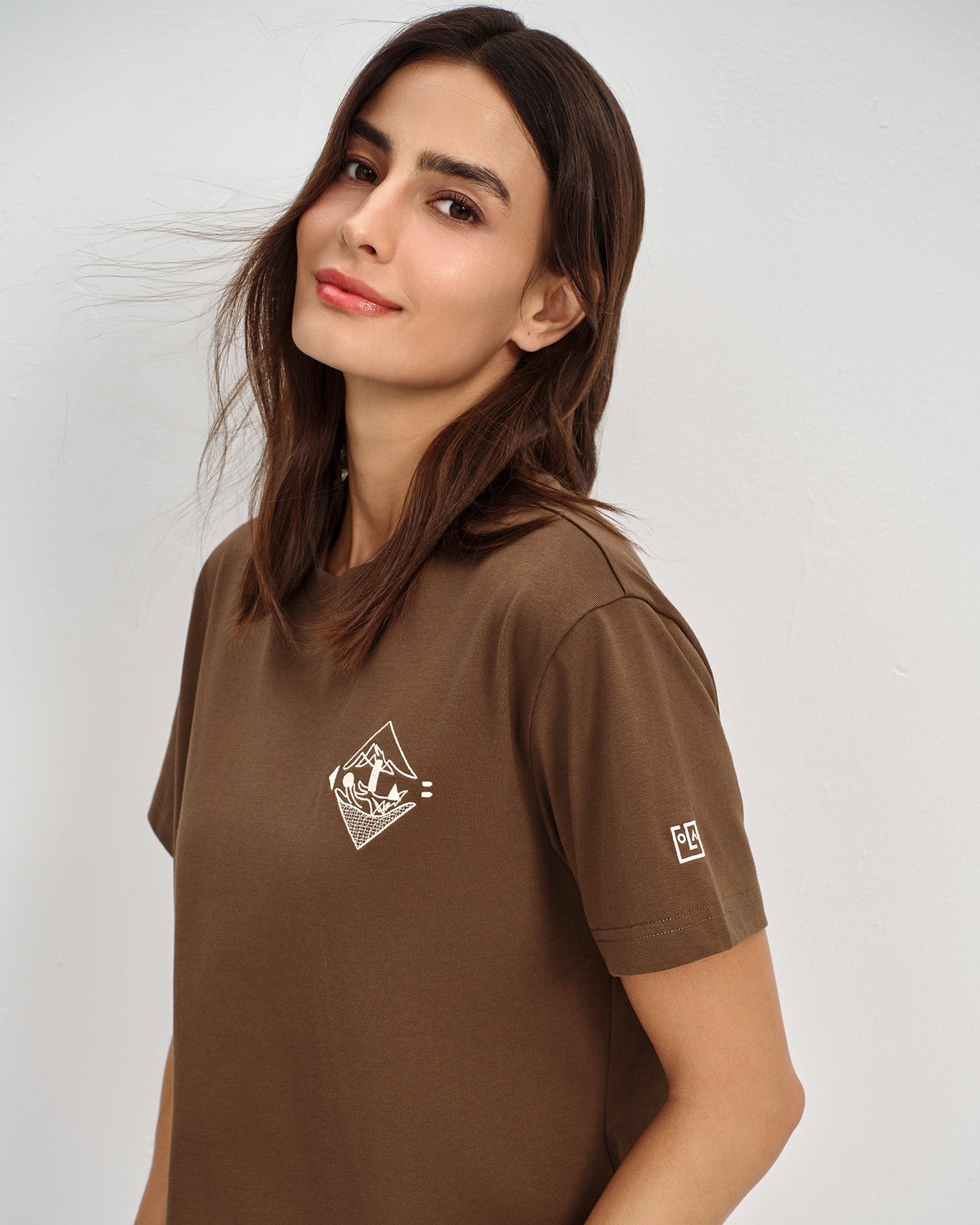 Women's Embroidered Crest Tee