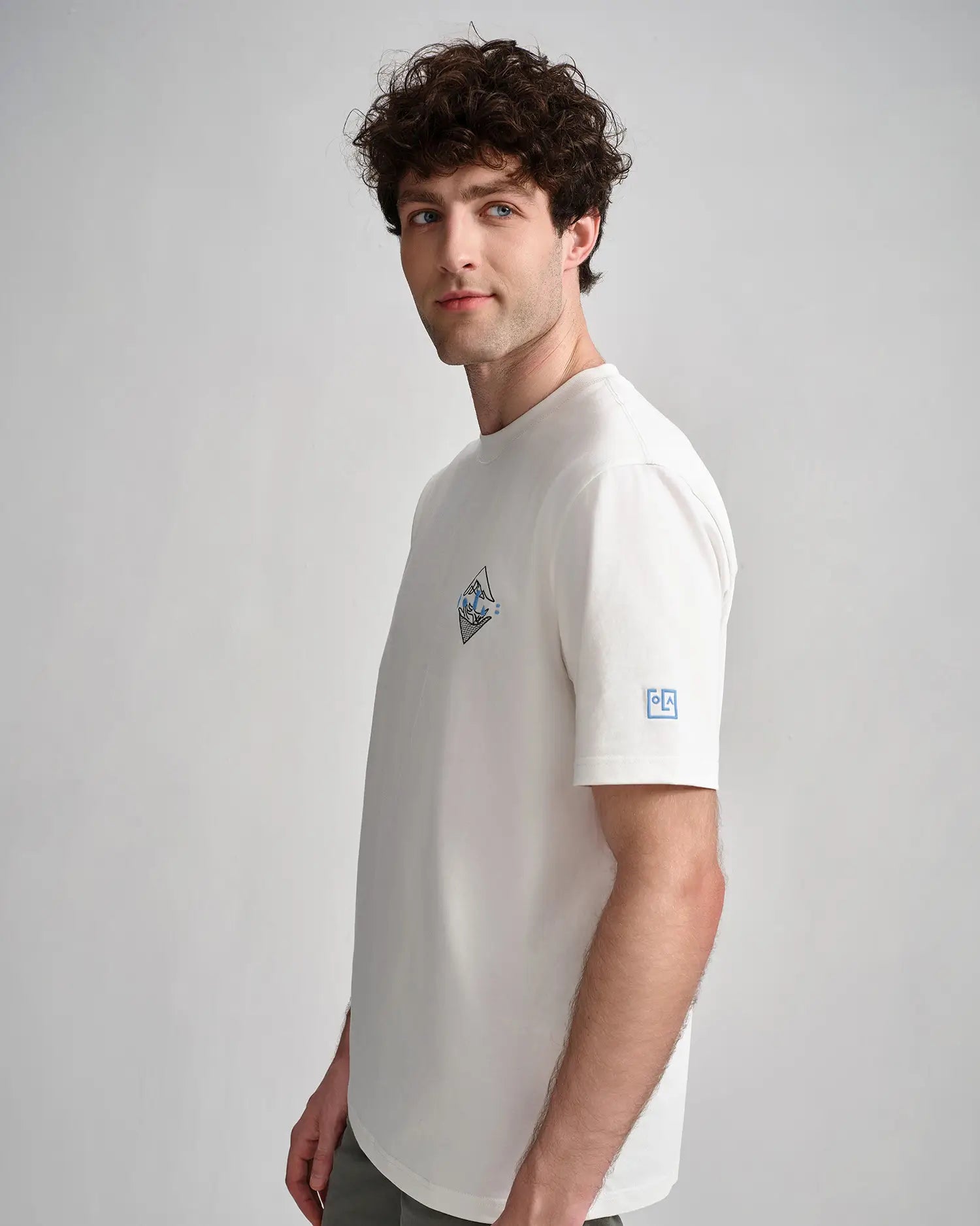 Men's Embroidered Crest Tee