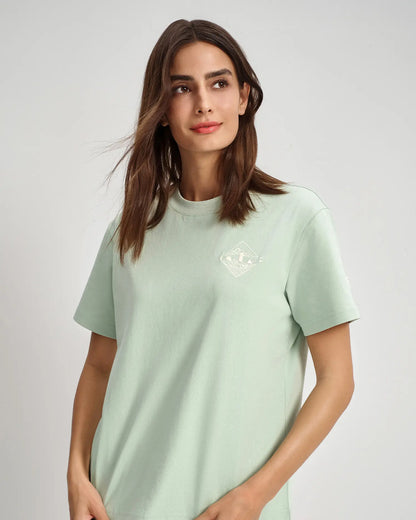 Women's Embroidered Crest Tee