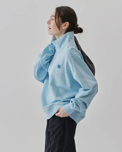 Women's Mixed Fabric Halfzip