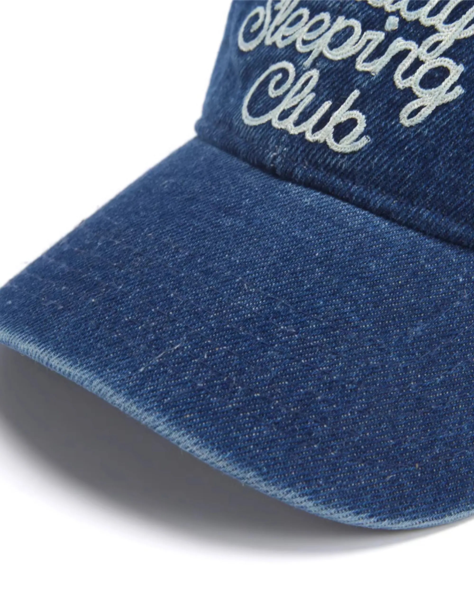 Monday Sleeping Club Cursive Font Embroidered Logo Baseball Cap