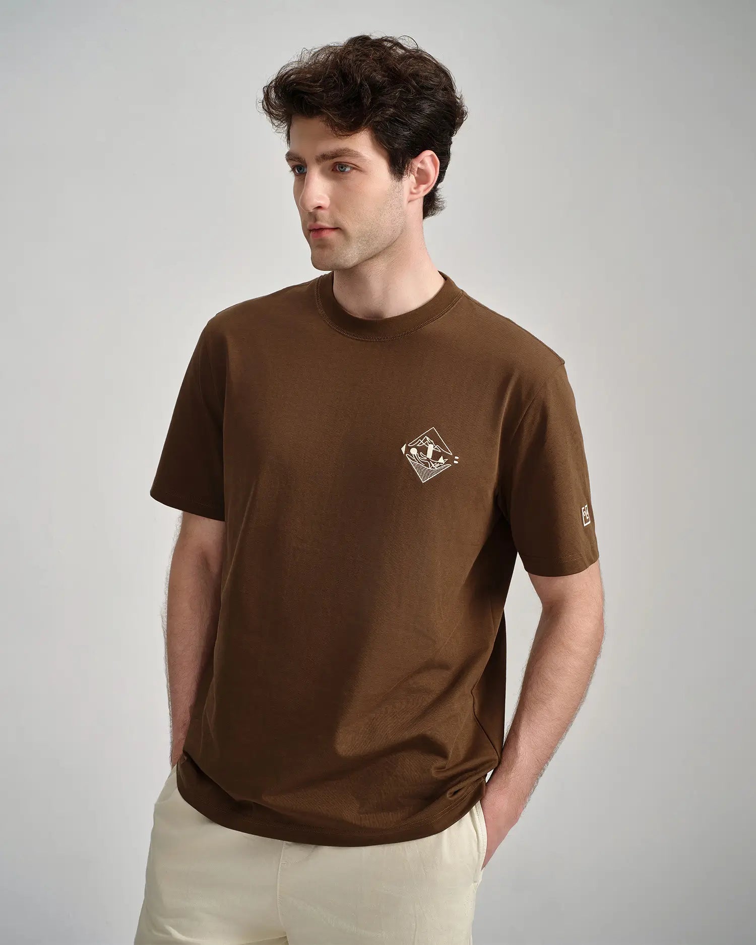 Men's Embroidered Crest Tee