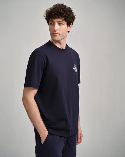 Men's Embroidered Crest Tee