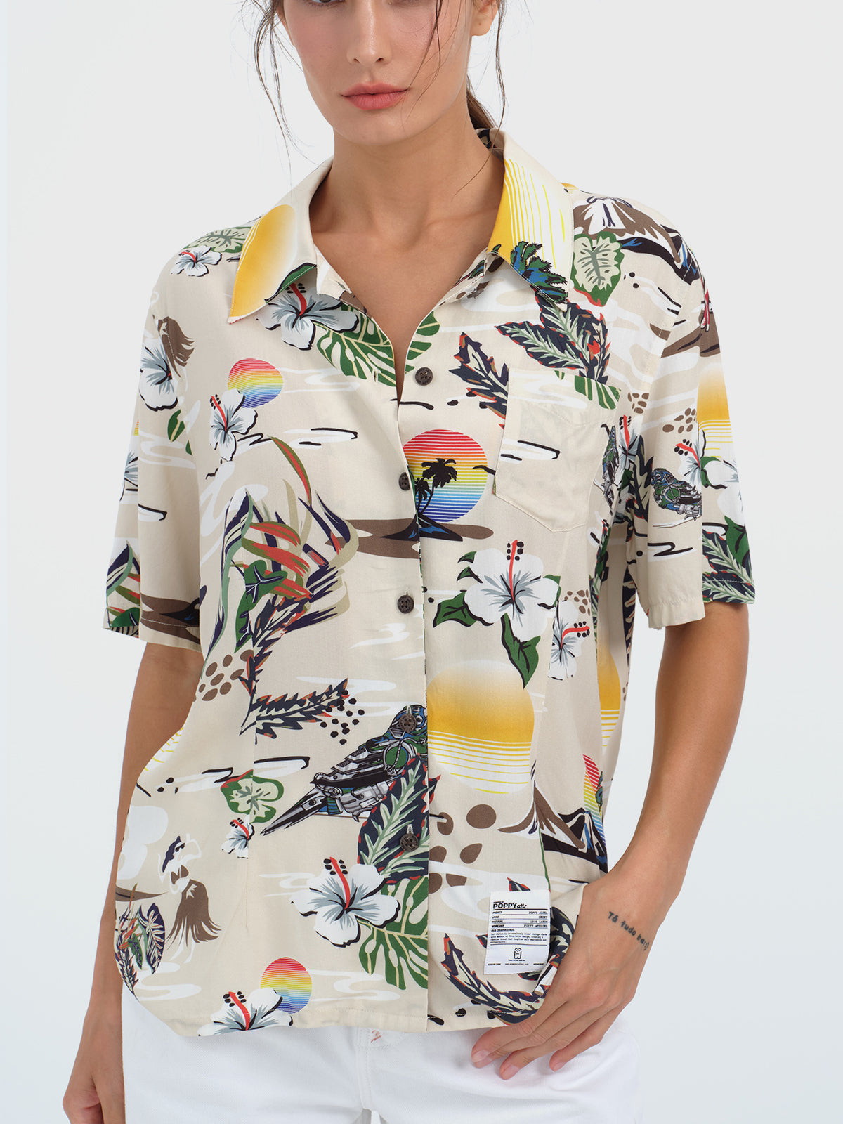 POPPY ATLR Women's Electronic Aloha Shirt