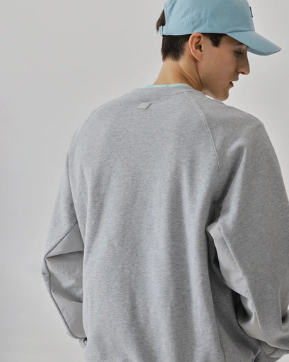 Men's Mixed Fabric Crew Sweatshirt