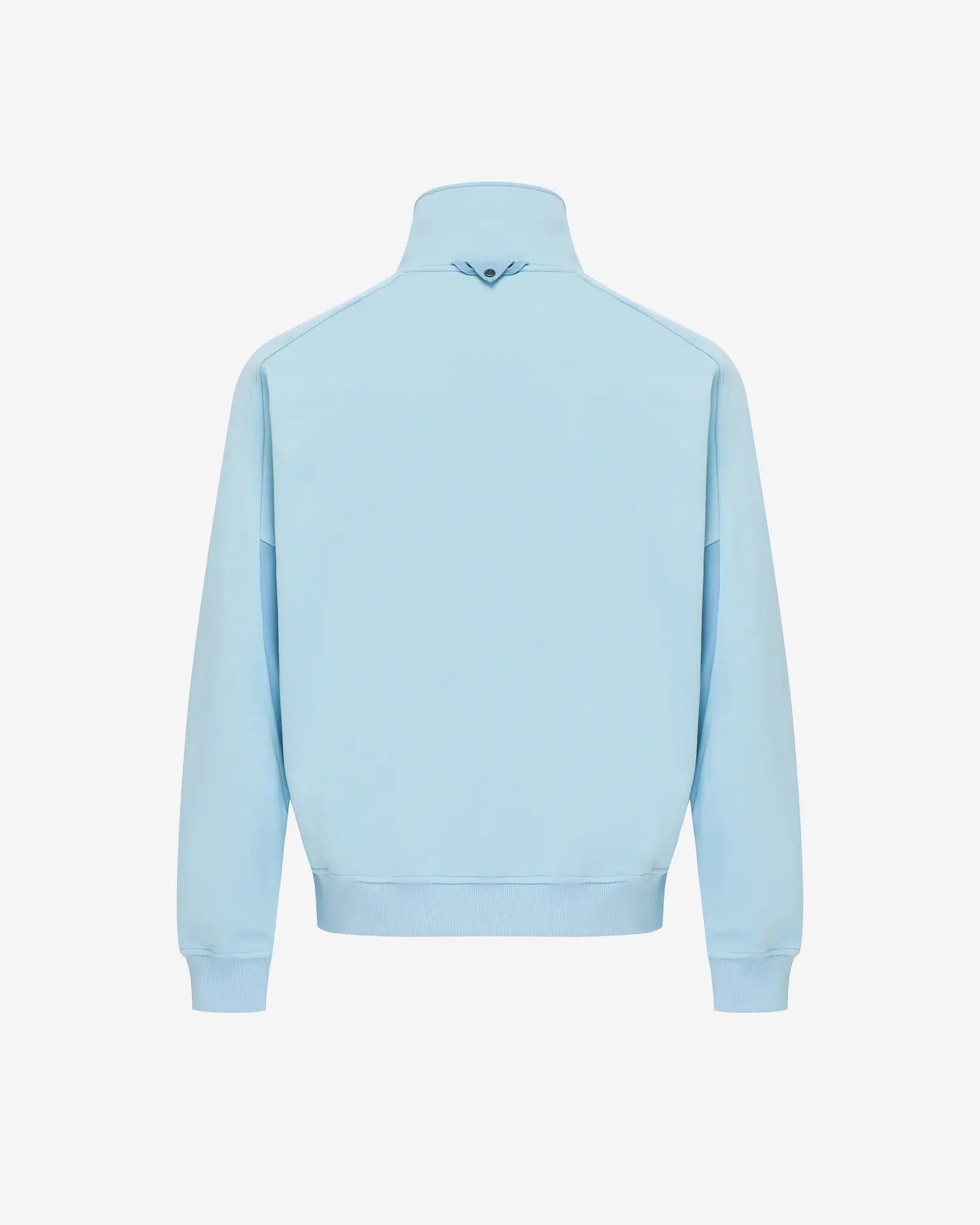 Women's Mixed Fabric Halfzip in Light Blue 02 #light-blue