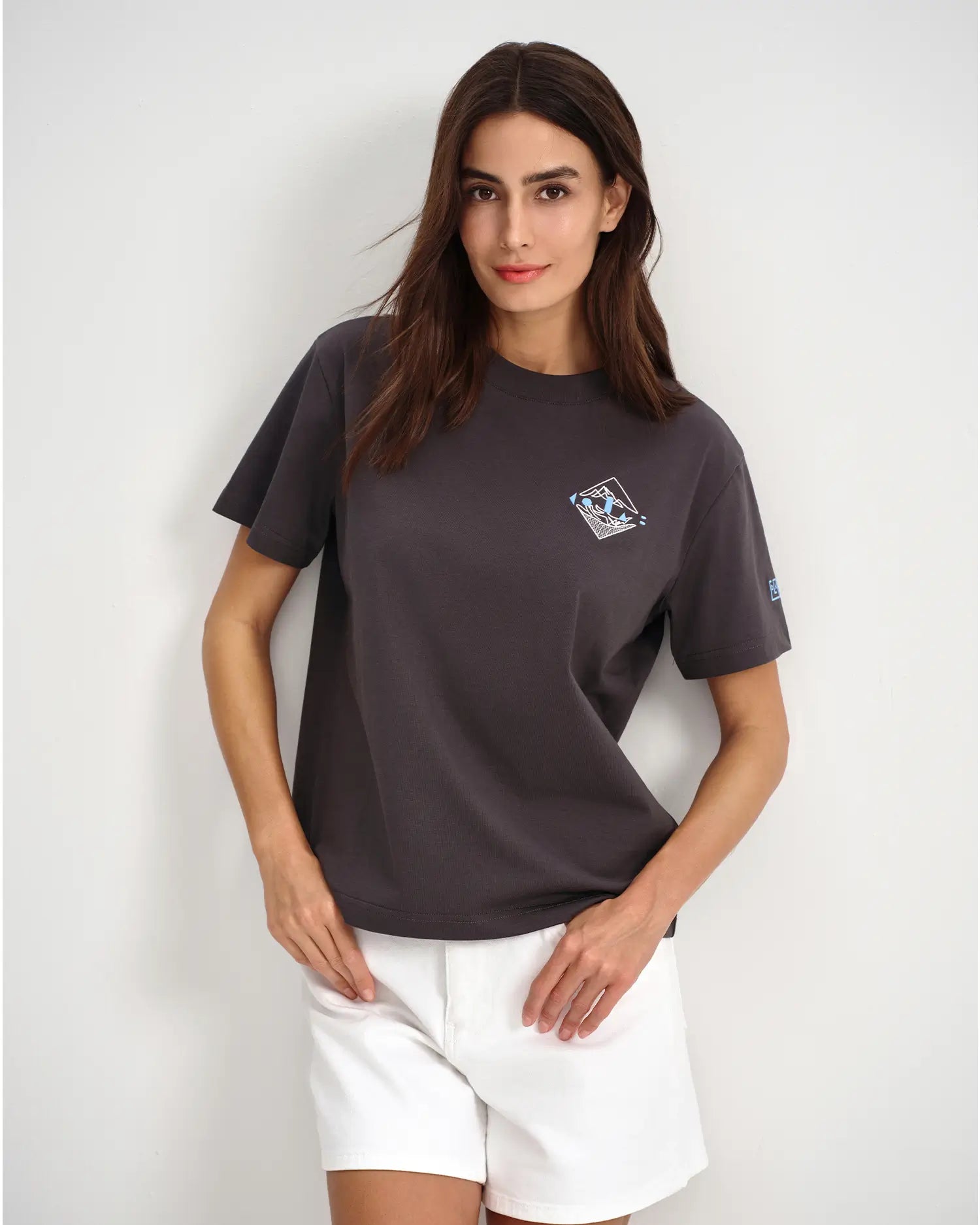 Women's Embroidered Crest Tee