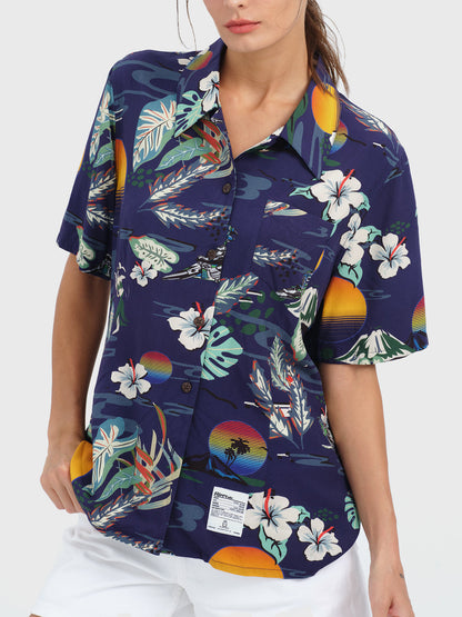 POPPY ATLR Women's Electronic Aloha Shirt