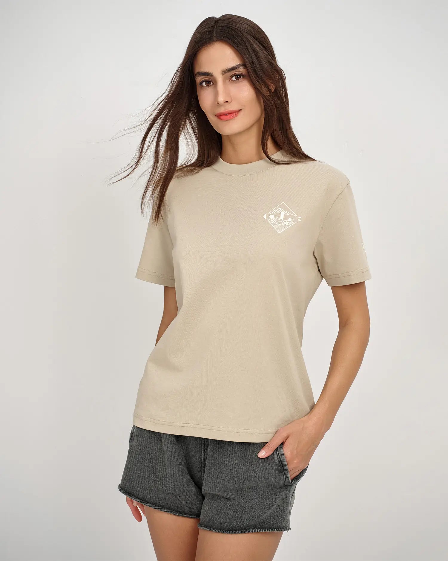 Women's Embroidered Crest Tee