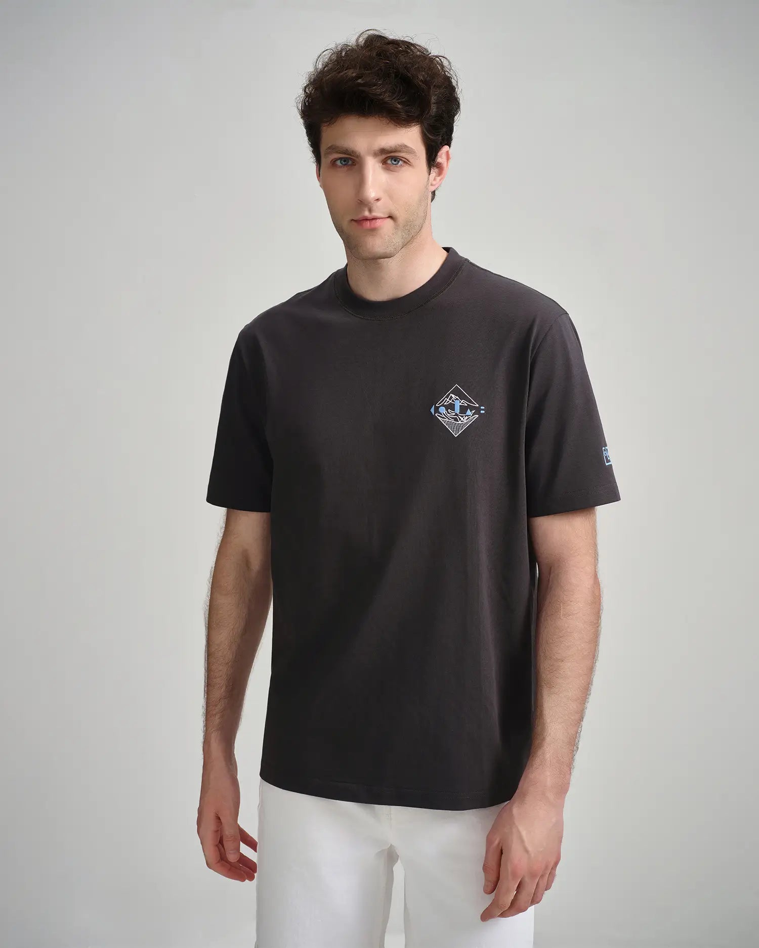 Men's Embroidered Crest Tee