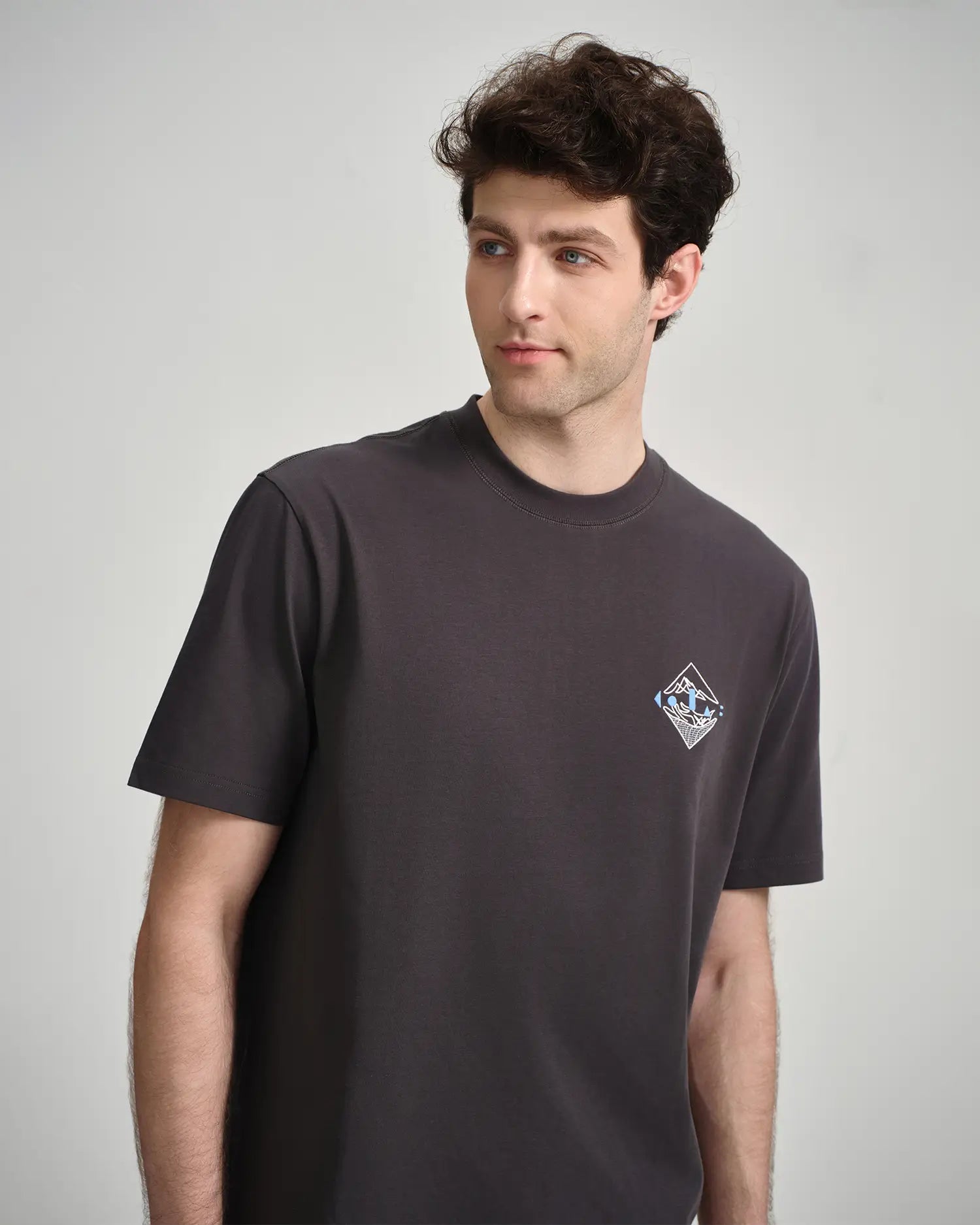 Men's Embroidered Crest Tee