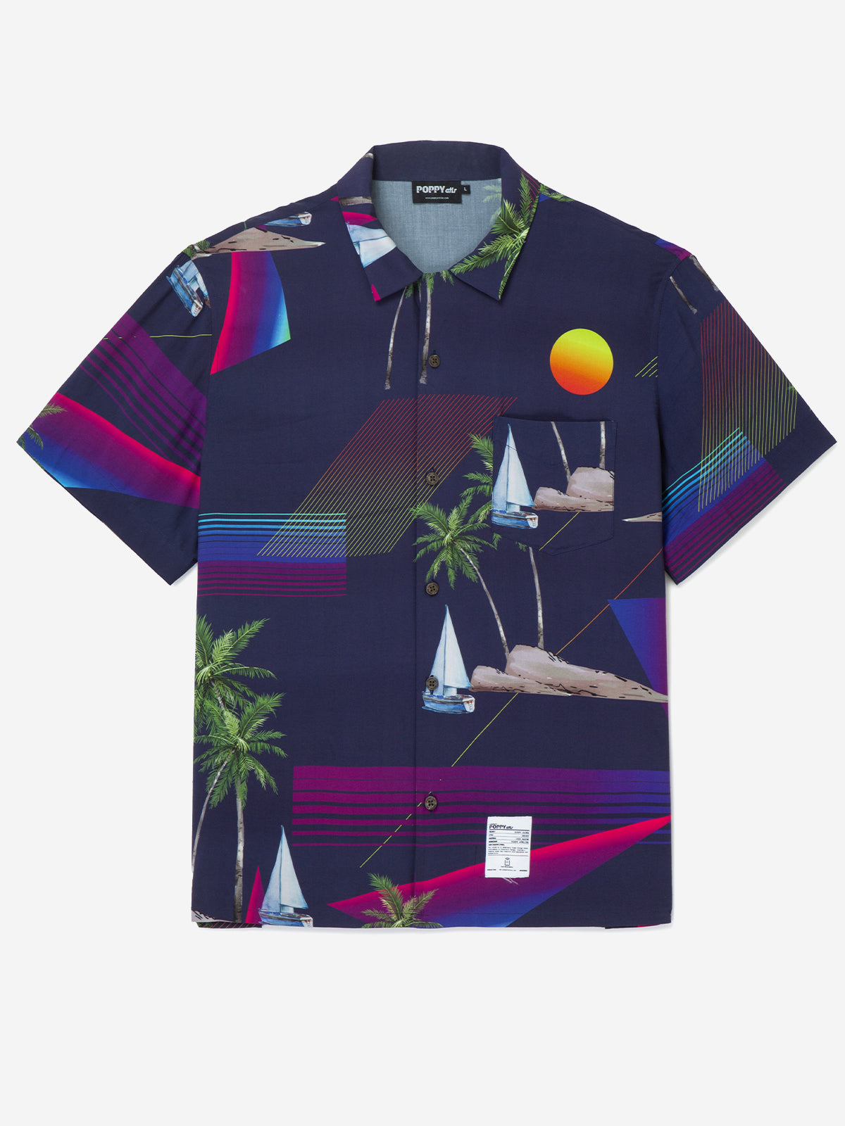 POPPY ATLR Men's Island Hopping Aloha Shirt