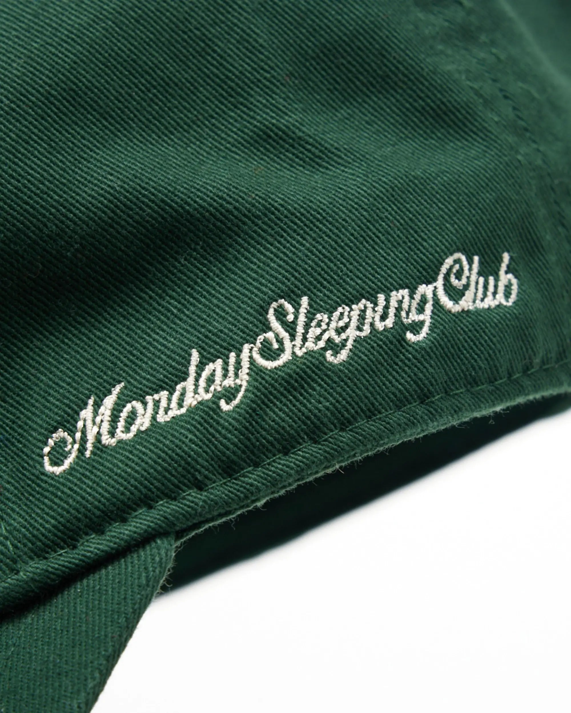 Monday Sleeping Club Initials Embroidered Baseball Cap