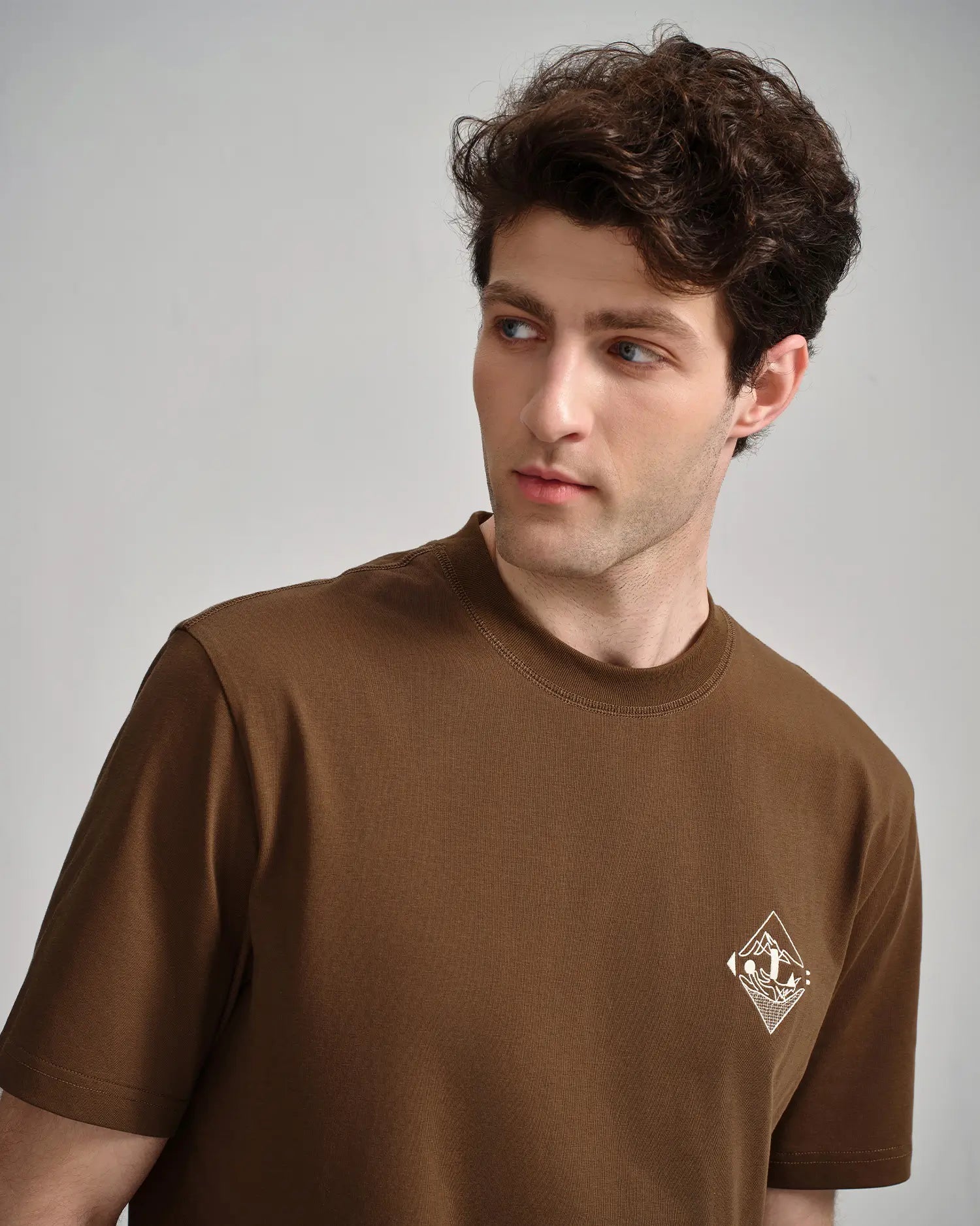 Men's Embroidered Crest Tee