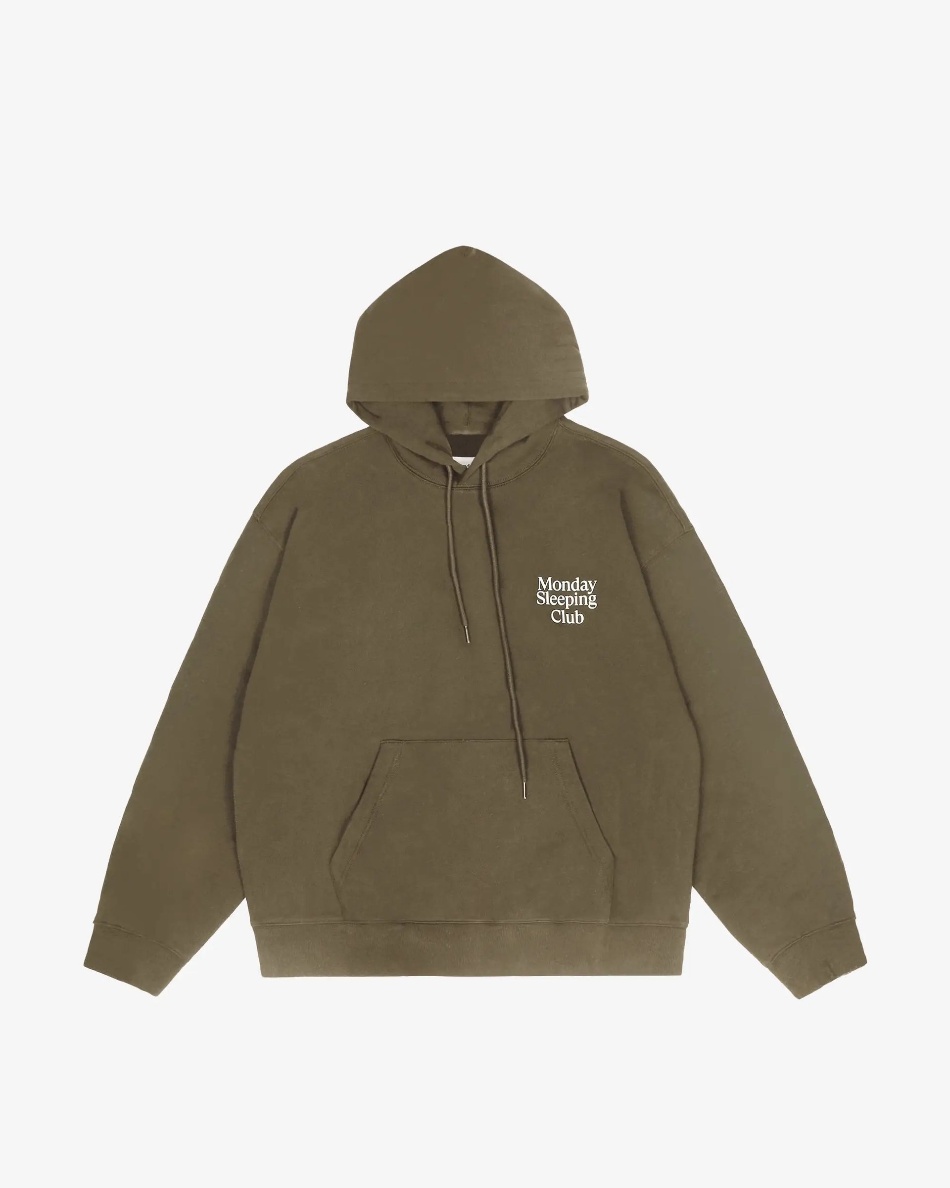 Monday Sleeping Club Standard Print Logo Loose Hoodie – POPPY ATLR