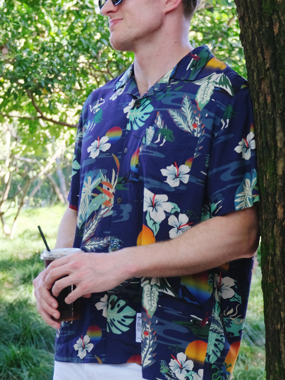 POPPY ATLR Men's Electronic Aloha Shirt