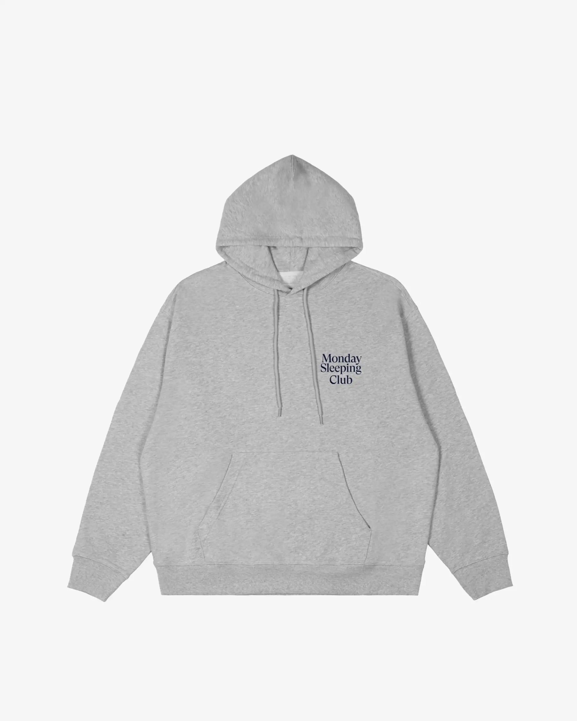 Monday Sleeping Club Standard Print Logo Loose Hoodie