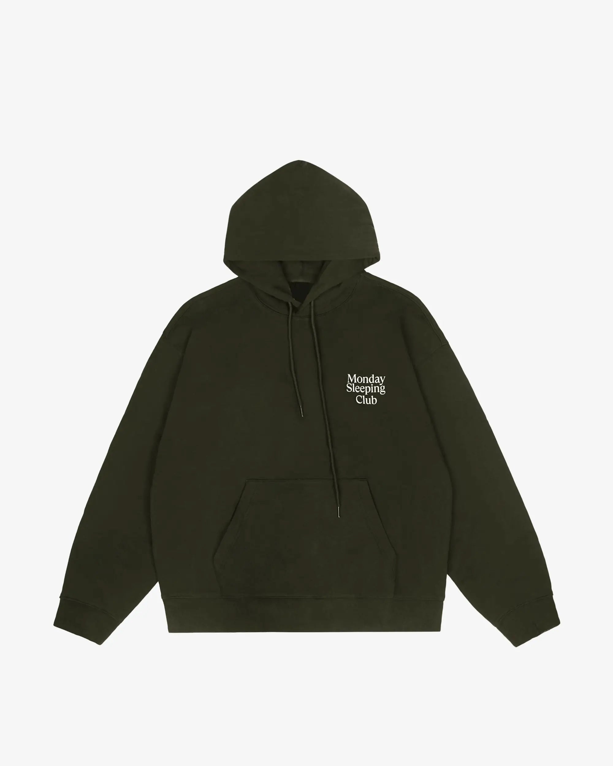 Monday Sleeping Club Standard Print Logo Loose Hoodie