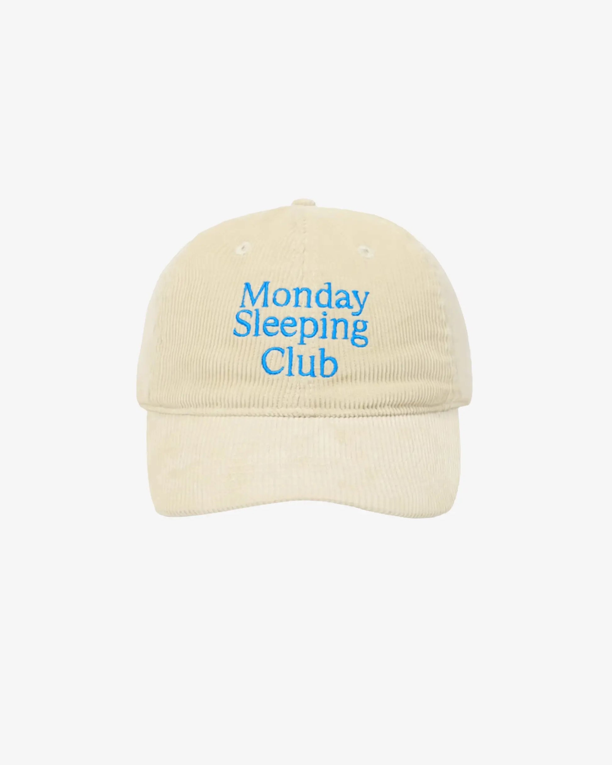 Monday Sleeping Club Corduroy Standard Logo Embroidered Baseball Cap