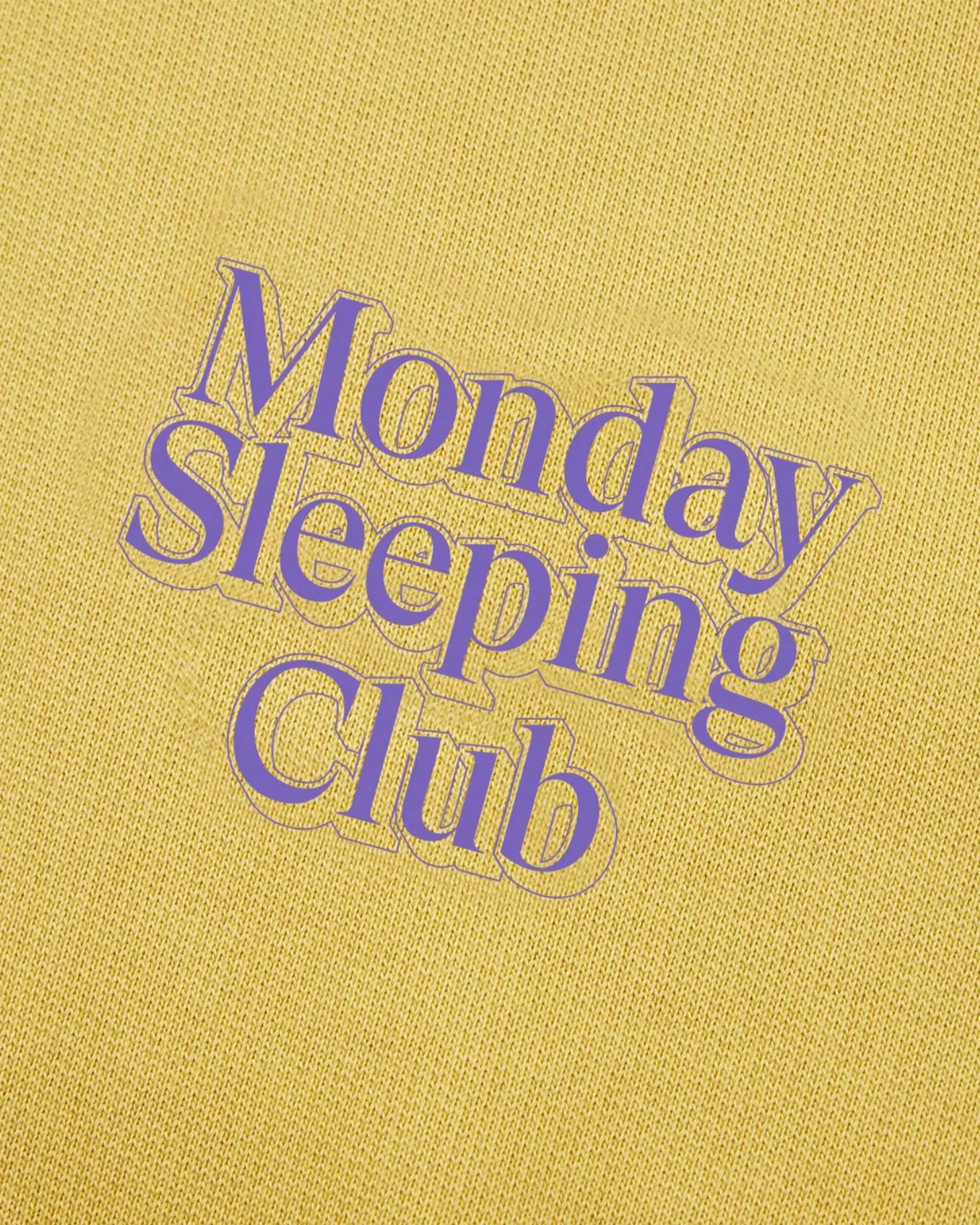 Monday Sleeping Club Standard Font 3D Print Logo Hoodie