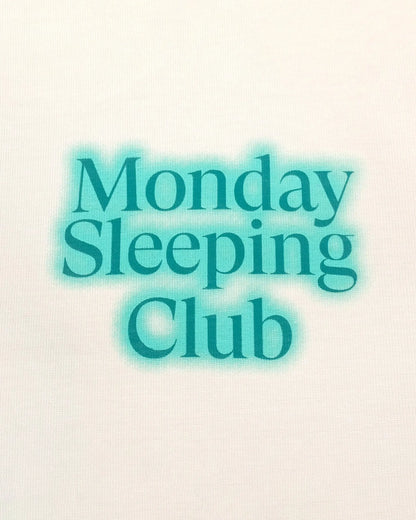 Monday Sleeping Club Standard Font Neon Effect Print Logo Long Sleeve Tee