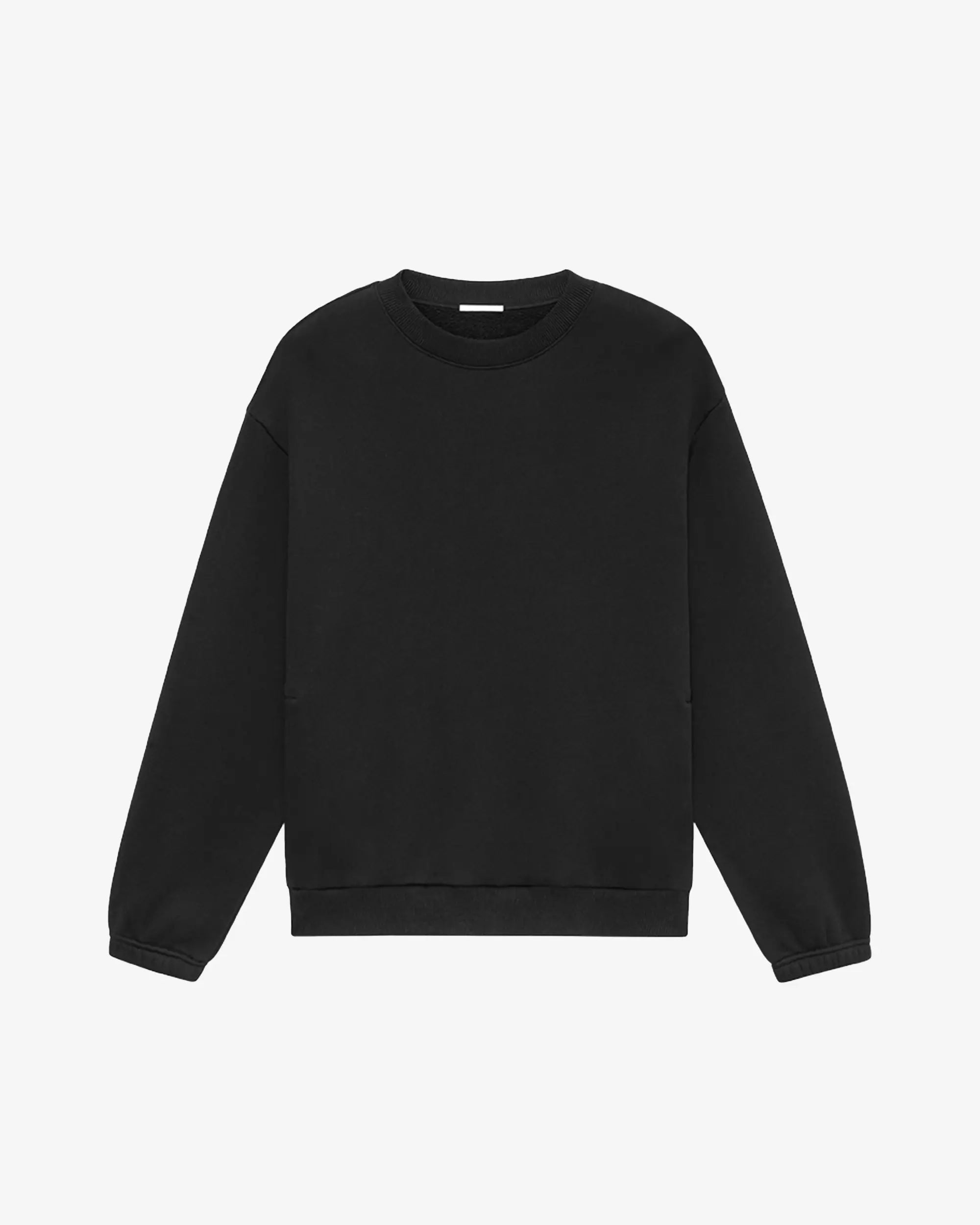 nice rice 100% Cotton Side Pockets Crewneck Sweater