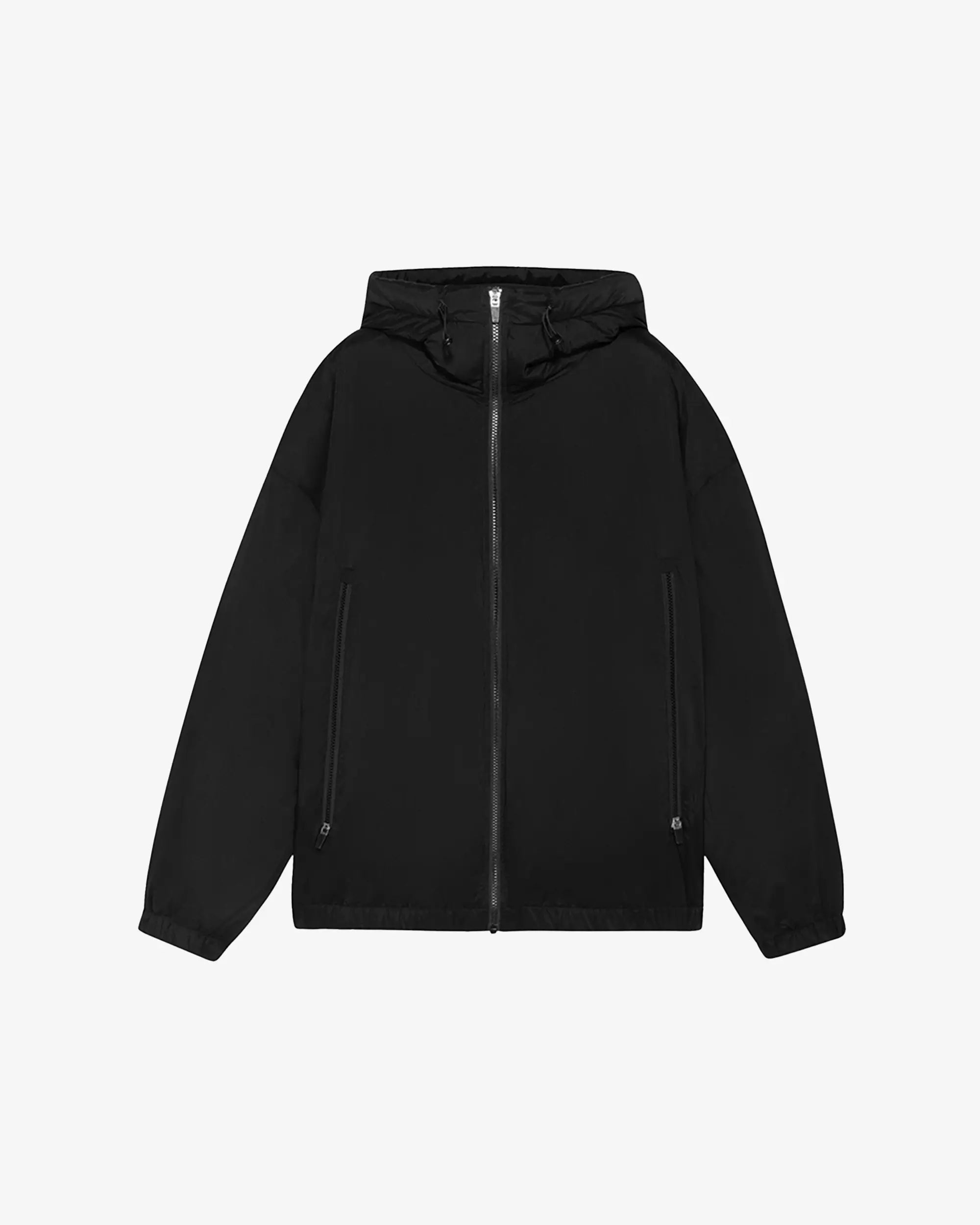 nice rice 90% Duck Down Loose-Fit Hooded Jacket