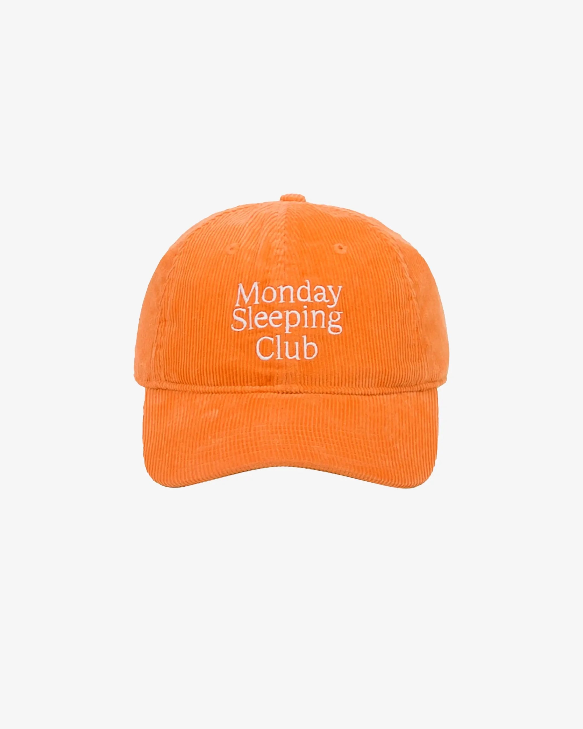 Monday Sleeping Club Corduroy Standard Logo Embroidered Baseball Cap