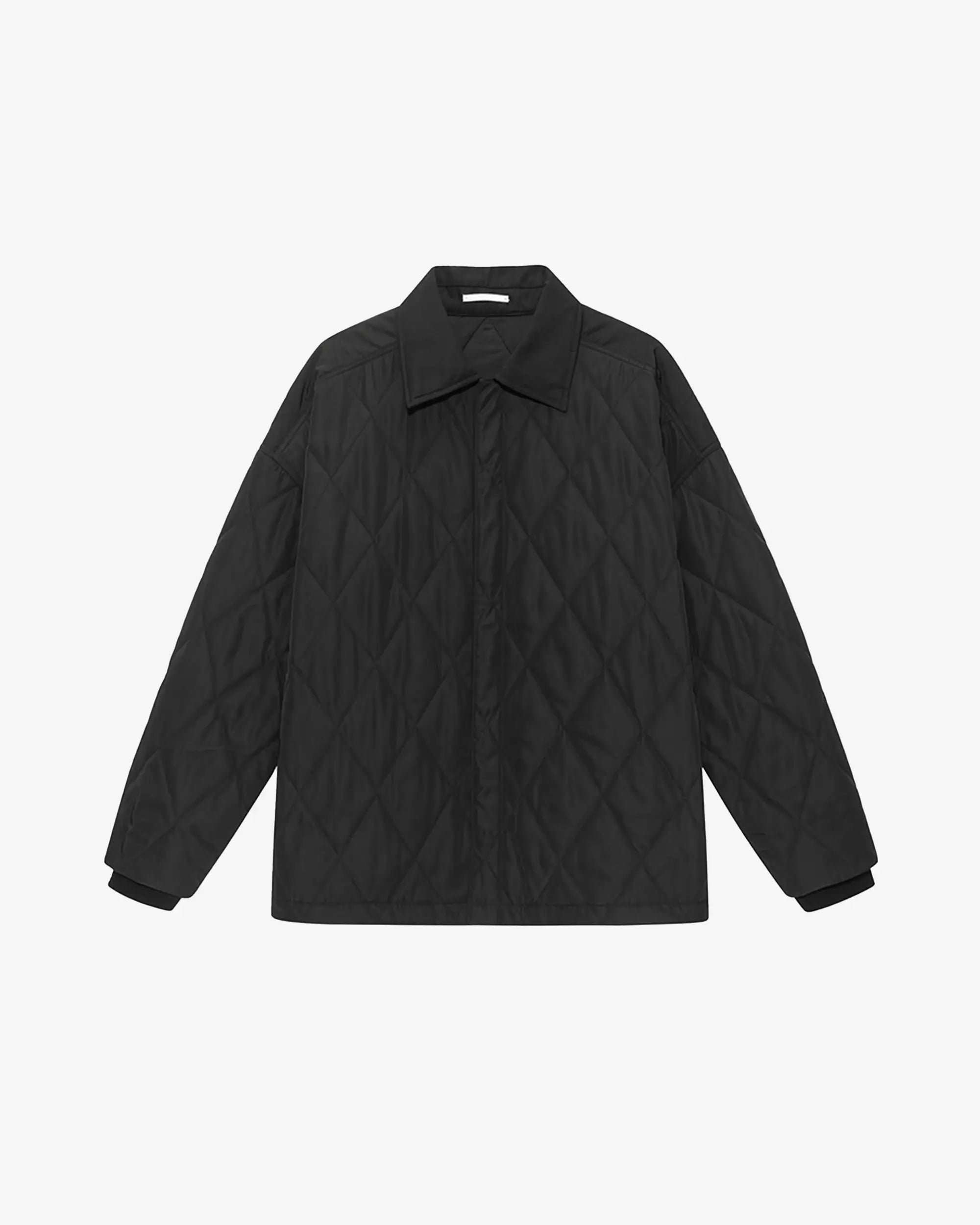 nice rice Quilted Shirt Jacket
