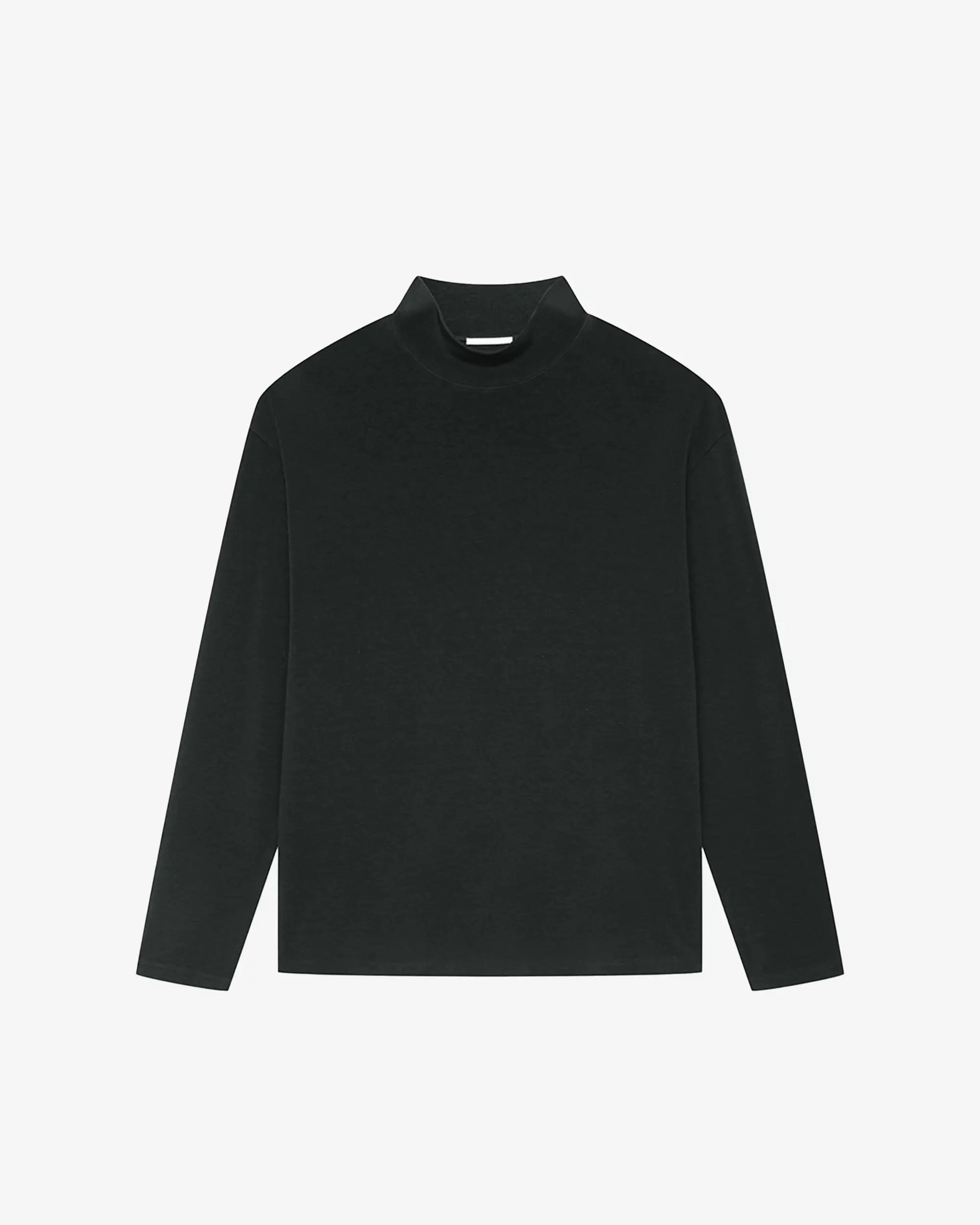nice rice Tencel Wool Blend Mock Turtleneck Top