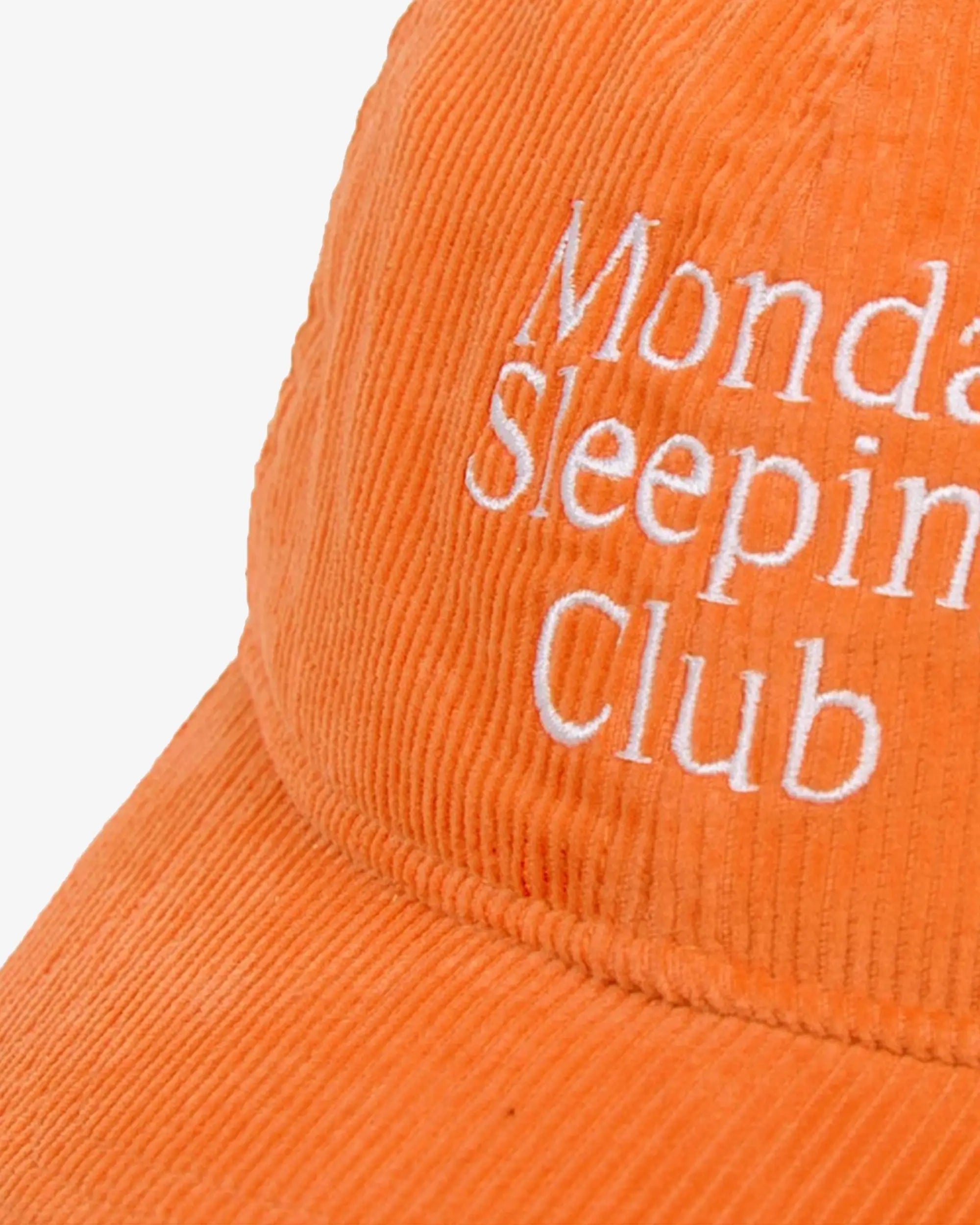Monday Sleeping Club Corduroy Standard Logo Embroidered Baseball Cap