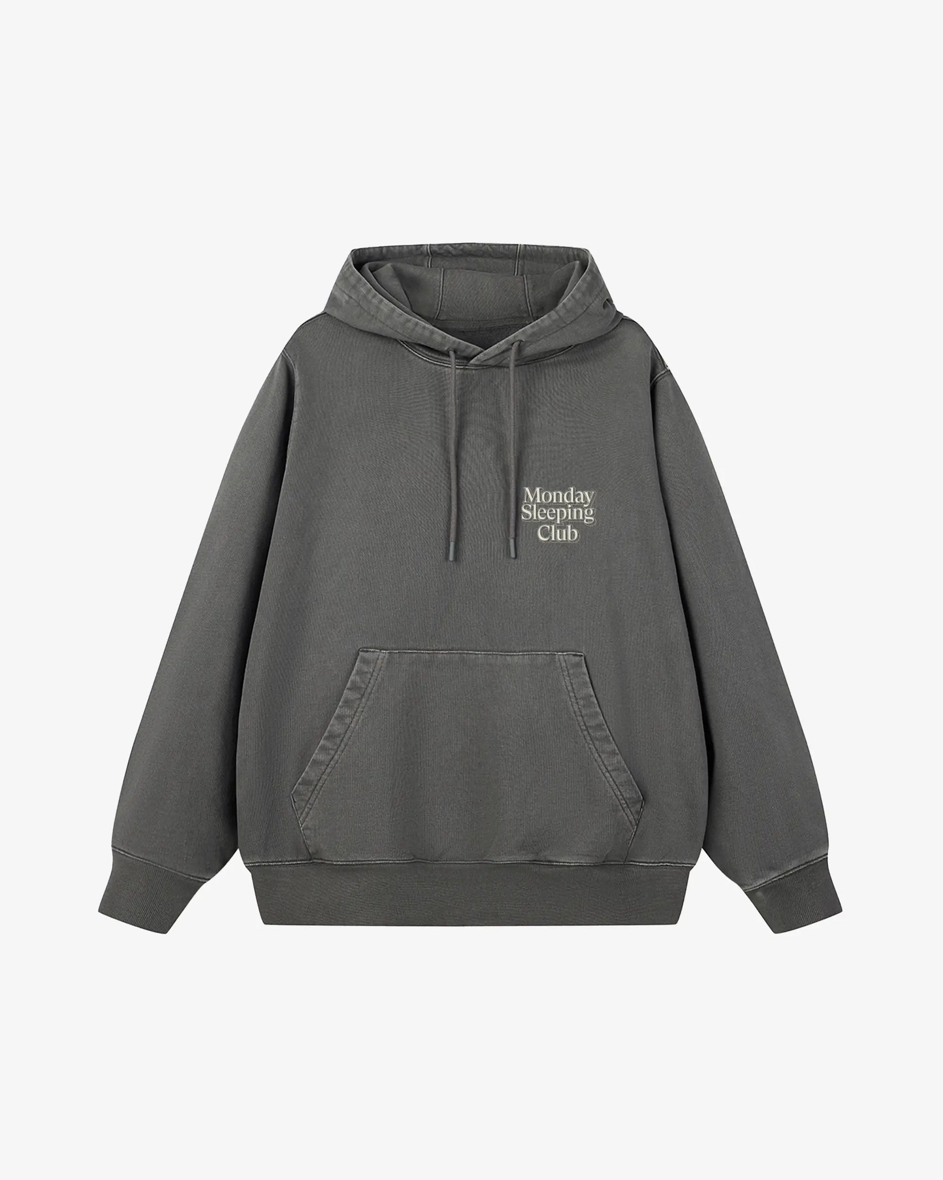 Monday Sleeping Club Standard Font 3D Print Logo Hoodie