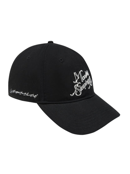 Monday Sleeping Club Parade Imprint Embroidered Baseball Cap