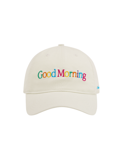 Monday Sleeping Club Day&Night Greetings Embroidered Baseball Cap