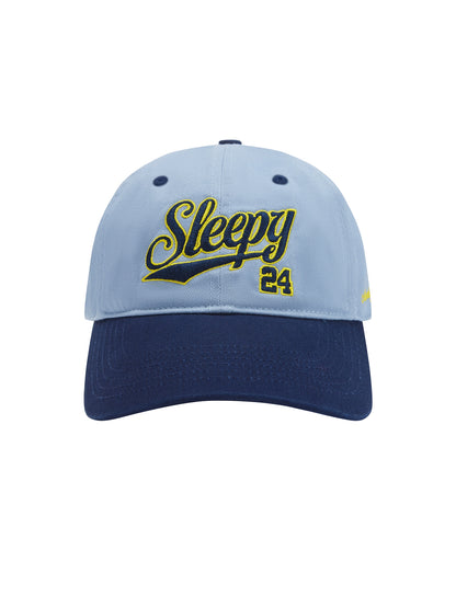 Monday Sleeping Club Sleepy Streamer Font Embroidery Color Matching Baseball Cap