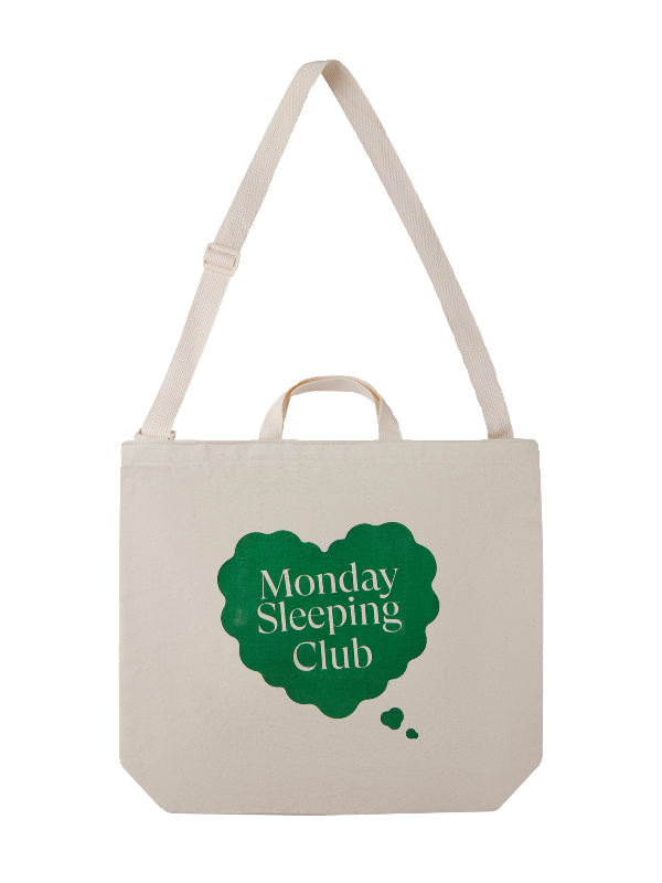 Monday Sleeping Club Dream Heart Print Tote Bag