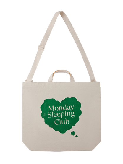 Monday Sleeping Club Dream Heart Print Tote Bag