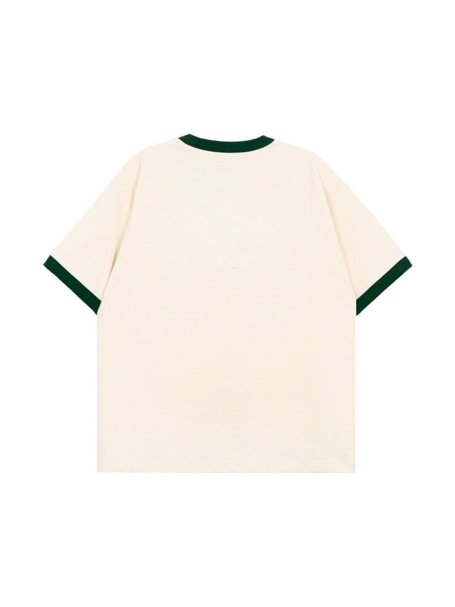 Monday Sleeping Club Academy Series Contrast Thread Initial Print Tee