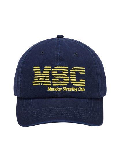 Monday Sleeping Club Office Series Referred To As Font Embroidered Baseball Cap